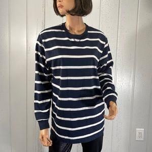 *Architect Jean Co Women's Striped Long Sleeve Top Sz M